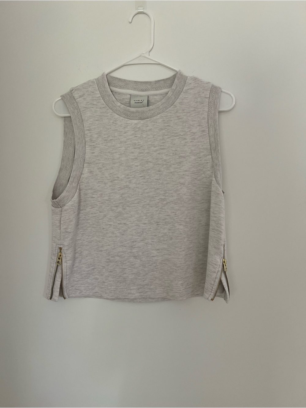 Varley Gray Cropped Tank
